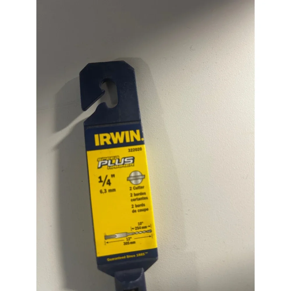 IRWIN PLUS 3/4 Inch x 12 Inch SDS‎ Plus Masonry Drill Bit Concrete Stone (835)